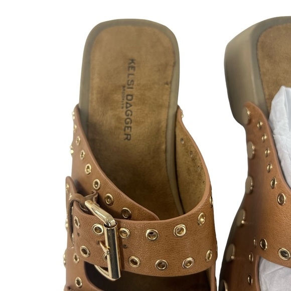 NWT Keli Dagger Jolt Brown Clog Sandal 8 - Picture 5 of 10